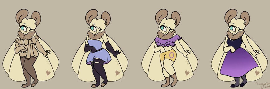 4 fullbodied flats, clean ink