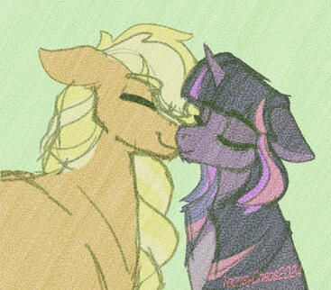 2 busts, sketchy, textured overlay