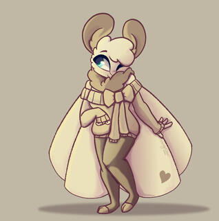 Single Full body soft-shaded + single-colored BG