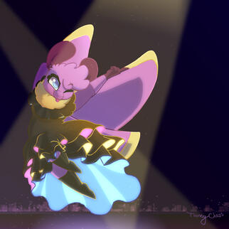 1 fullbody + cel shading + lighting/glowing effects