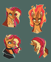 Set of 4 + flat BG